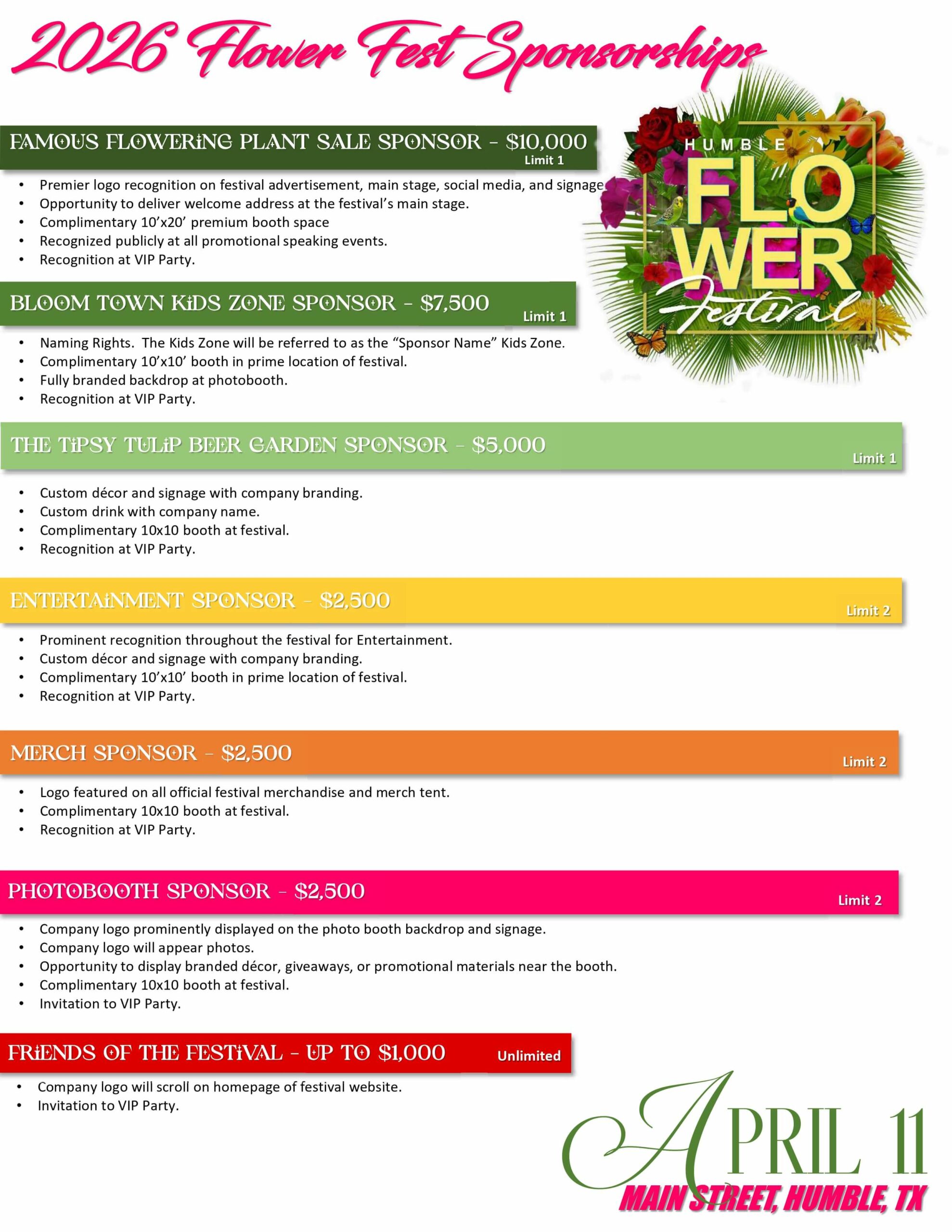 GOOD OIL DAYS SPONSORSHIP LEVELS - NAME IT! 1